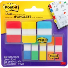 Post-it® Flag - 36, 100 - 1" , 0.47" - Sticky, Removable, Adhesive - 136 / Pack