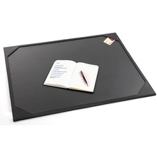 Artistic Modern Classic Desk Pad - Rectangular - 24" (609.60 mm) Width x 19" (482.60 mm) Depth - Leatherette - Black
