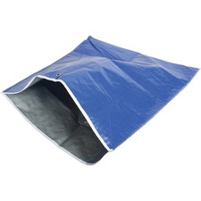 Globe Replacement Litter Scoop Bag - 28" (711.20 mm) Width x 18" (457.20 mm) Length - Blue, Silver - Vinyl - 1Each - Waste Disposal