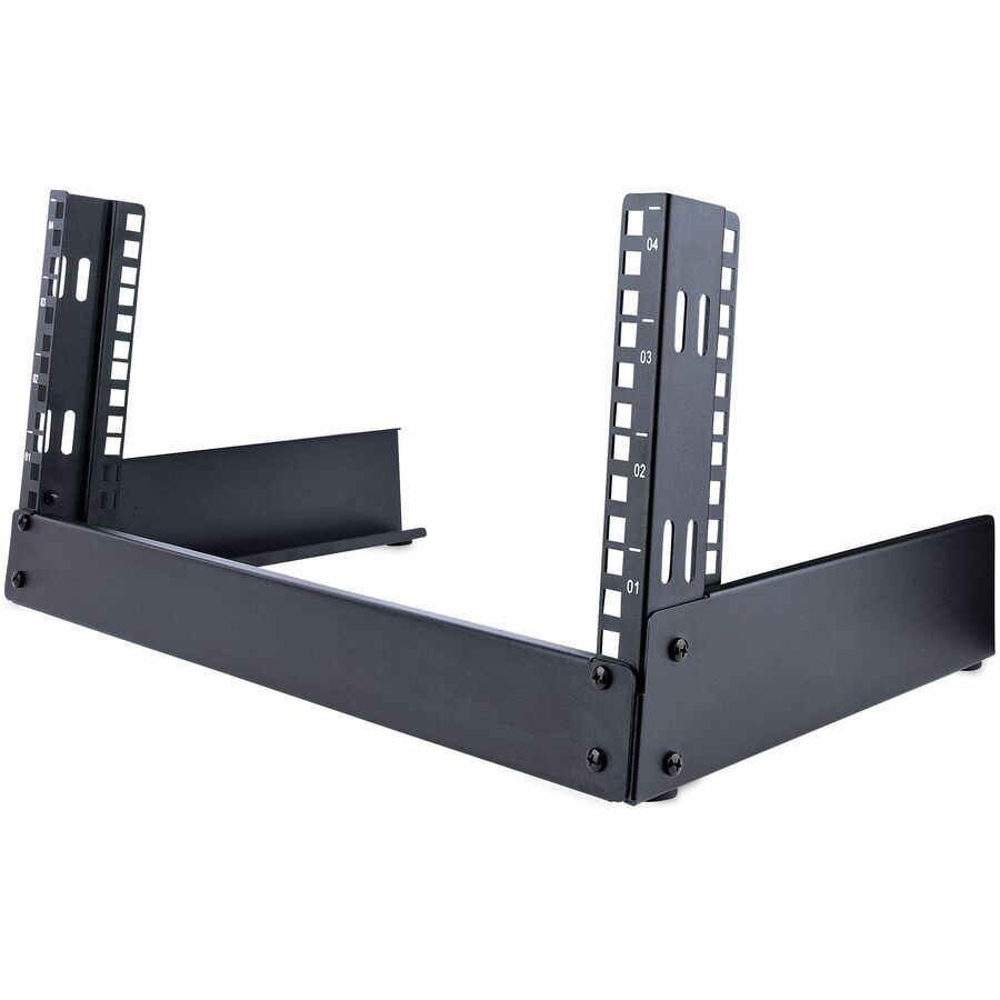 Medicinal circuito marcador StarTech.com 4U 19" Desktop Open Frame Rack - 2-Post Free-Standing Network  Rack - Switch/Patch Panel/Router/Data/AV/IT/Computer Equipment - 4U 19in  freestanding desktop open frame rack for small spaces - 2 Post switch depth