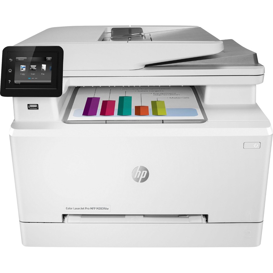 HP LaserJet Pro M283fdw Wireless Laser Multifunction Printer - Color - - ppm Mono/21 ppm Color Print - 600 x 600 dpi - Automatic Duplex Print - Up to