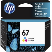 HP 67 Original Inkjet Ink Cartridge - Tri-color - 1 Each - 100 Pages