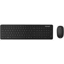 Microsoft Wireless Business Keyboard and Mouse Combo - Wireless Bluetooth Keyboard - Black - Wireless Bluetooth Mouse - Scroll Wheel - Black - Compatible with Notebook