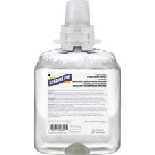 Genuine Joe Green Certified Soap Refill - Fragrance-free Scent - 1.25 L - Hand, Skin - Clear - 1 Each