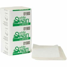 Kruger White Swan Single fold Towels - 1 Ply - Single Fold - White - 4000 / Box