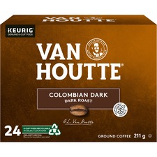 VAN HOUTTE K-Cup Coffee - Compatible with Keurig Brewer - Dark - 24 / Box