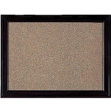 Quartet Espresso Home Décor Bulletin Board, 24" x 36" - 24" (609.60 mm) Height x 36" (914.40 mm) Width - Cork Surface - Tackable, Durable - Dark Espresso Wood Frame - 1 Each