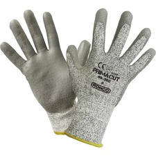 PrimaCut Work Gloves - Polyurethane Coating - 11 Size Number - XXL Size - Gray - Abrasion Resistant, Cut Resistant, Tear Resistant, Puncture Resistant, Breathable, Flexible, Machine Washable - For Assembling, Carpentry, Metal Fabrication, Warehouse, Power Tool Handling, Construction, Material Handling, Shipping, Cable Handling, Stocking, Finished Goods, ... - 6 / Box