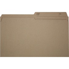 Offix 1/2 Tab Cut Legal Top Tab File Folder - 8 1/2" x 14" - 100 / Box