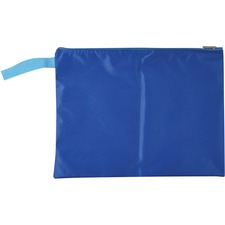 Winnable Deposit Bag - 9" (228.60 mm) Width x 12" (304.80 mm) Length - Zipper Closure - Blue - Nylon - 1Each - Deposit