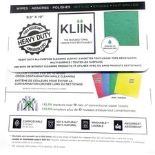 KLIIN All-Purpose Cleaning Cloth - Green - 10 / Pack