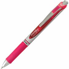 Pentel EnerGel® Retractable Rollerball Pens - 0.7 mm Pen Point Size - Retractable - Pink Gel-based, Liquid Gel Ink Ink - Metal Tip - 1 Each