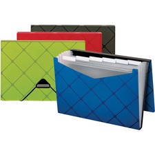 Cardinal Letter Expanding File - 8 1/2" x 11" - 7 Pocket(s) - Assorted - 1 Each