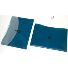 Winnable Letter Pocket Folder - 8 1/2" x 11" - 2 Front & Back Pocket(s) - Dark Blue - 1 Each