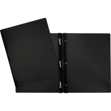 Geocan Letter Report Cover - 8 1/2" x 11" - 3 Fastener(s) - Black - 1 Each