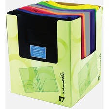 Winnable Report Cover - 80 Sheet Capacity - 3 Fastener(s) - 2 Left Pocket(s) - Green - 1 Each