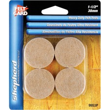 Shepherd Hardware Cleaning Pad - 1Each - Round x 1.50" (38.10 mm) Diameter - Heavy Duty - Felt