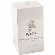 Hy-Stix Wooden Coffee Stir Sticks - 7" (177.80 mm) Length - Birch Wood - 1000 / Box