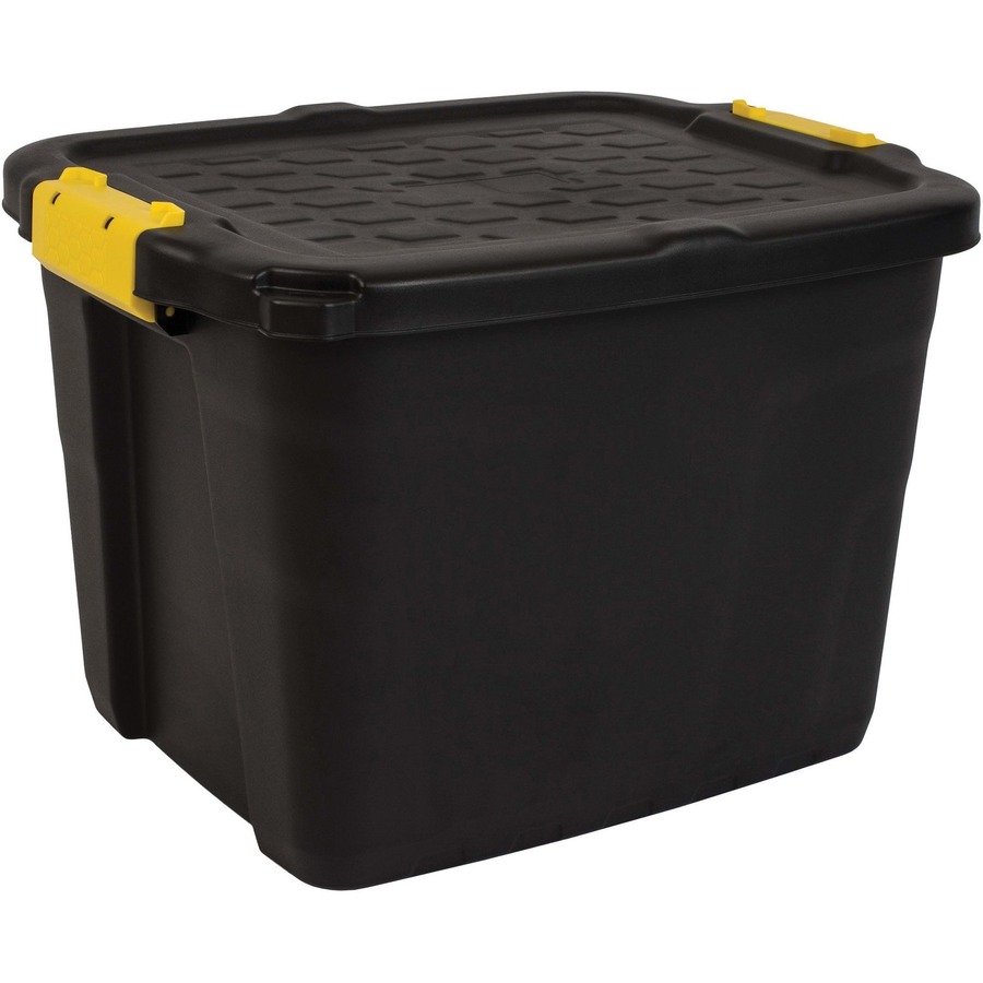 Heavy Duty Black Plastic Stacking Euro Storage Boxes with Handles 