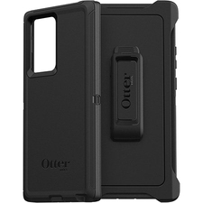OtterBox Defender Rugged Carrying Case (Holster) Samsung Galaxy Note20 Ultra 5G Smartphone - Black - Dirt Resistant, Bump Resistant, Scrape Resistant, Dirt Resistant Port, Dust Resistant Port, Lint Resistant Port, Drop Resistant - Belt Clip - 7.12" (180.8