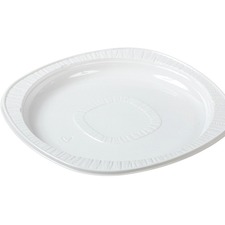 POLAR PAK POLARONDE Table Ware - 8.63" (219.20 mm) Diameter - White - Polystyrene Body - 125 / Pack