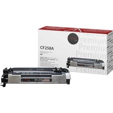 Premium Tone CF258A Toner Cartridge - Alternative for HP - Black - 1 Pack - 3000
