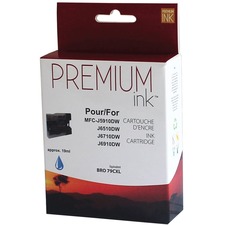 Premium Ink Inkjet Ink Cartridge - Alternative for Brother LC79C - Cyan - 1 Each - 1200 Pages
