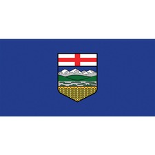 L'étendard Province Flag - Canada - Alberta - 72" (1828.80 mm) x 36" (914.40 mm) - Nylon