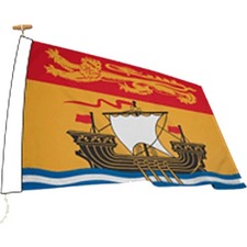 L'tendard Territory Flag - Canada - New Brunswick - 72" (1828.80 mm) x 36" (914.40 mm) - Nylon