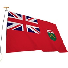 L'étendard Province Flag - Canada - Ontario - 72" (1828.80 mm) x 36" (914.40 mm) - Nylon