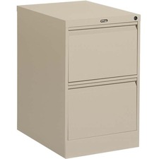 Offices To Go 2 Drawer Legal Width Vertical File - 8.2" x 25" x 29" - 2 x Drawer(s) for File - Legal - Vertical - Ball-bearing Suspension, Lockable, Pull-out Drawer - Gray