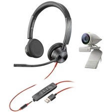Poly Studio P5 with Blackwire 3325 Professional Webcam and Stereo Headset Kit
