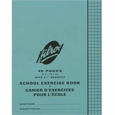 Hilroy Quadrille/Graph Notebook - 40 Pages - Quad Ruled - 4 Horizontal Squares - 4 Vertical Squares