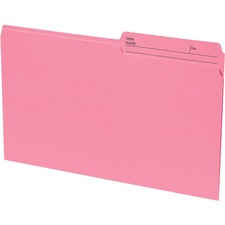 Continental 1/2 Tab Cut Legal Recycled Top Tab File Folder - 8 1/2" x 14" - Teal - 100% Recycled - 100 / Box