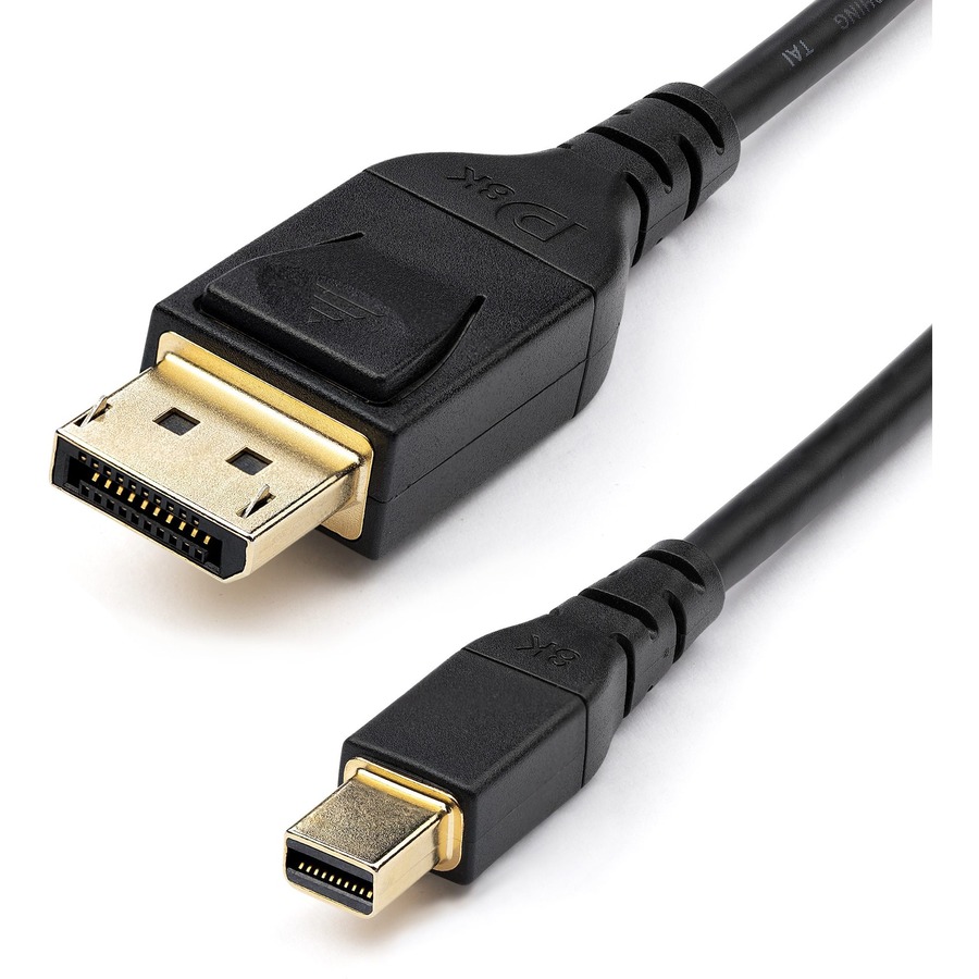 En trofast lejer væsentligt StarTech.com 6ft 2m VESA Certified Mini DisplayPort to DisplayPort 1.4  Cable, 8K 60Hz HBR3 HDR, Super UHD 4K 120Hz, mDP to DP Slim Cord - 6.6ft  VESA Certified mini DP to DisplayPort