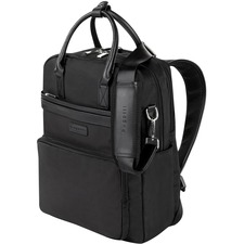 bugatti Moretti Carrying Case (Backpack) for 14" Notebook - Black - Nylon Body - Shoulder Strap, Handle, Luggage Strap - 6" (152.40 mm) Height x 15" (381 mm) Width x 12.50" (317.50 mm) Depth - 1 Each