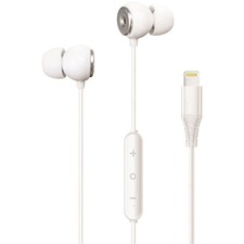 Helix UltraBuds SE Lightning Earbuds - Lightning Connector - Wired - Earbud - In-ear - White
