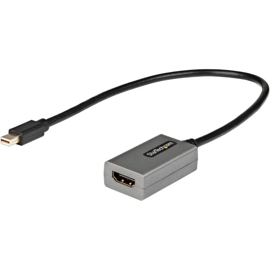 Verhuizer Verleden Oude man StarTech.com Mini DisplayPort to HDMI Adapter, mDP to HDMI Adapter Dongle,  1080p, Mini DP 1.2 to HDMI Video Converter, 12" Long Cable - Mini  DisplayPort 1.2 to HDMI adapter dongle connects mDP