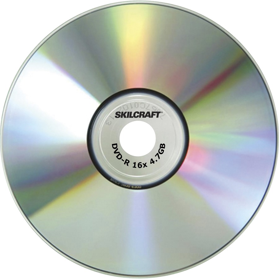 SKILCRAFT DVD Rewritable Media - DVD+RW - 4x - 4.70 GB - 25 Pack - 120mm -  Printable - 2 Hour Maximum Recording Time - Thomas Business Center Inc