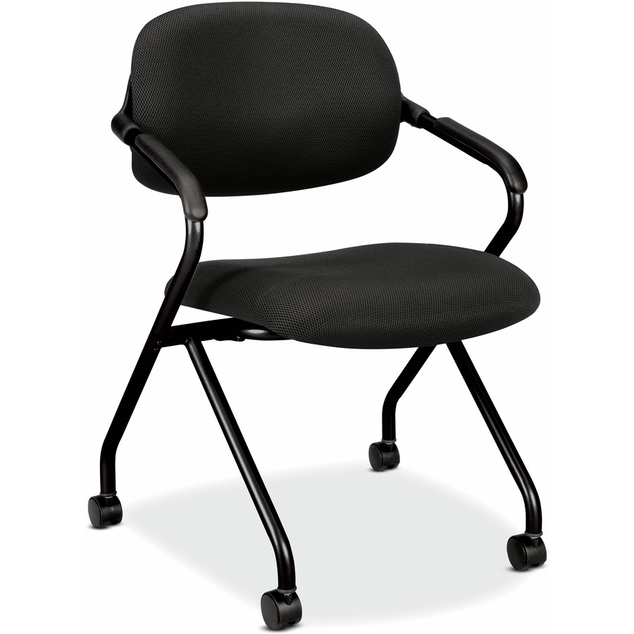 HON Chair - Black Mesh Back - Black Steel Frame - Black - Armrest - Mac ...