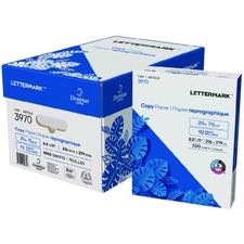 Lettermark Copy Paper - White - 92 Brightness - Letter - 8 1/2" x 11" - 20 lb Basis Weight - 75 g/m Grammage - 500 Pack (500 - SFI - ColorLok Technology, Jam-free, Acid-free