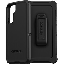 OtterBox Defender Rugged Carrying Case (Holster) Samsung Galaxy S22+ 5G, Galaxy S22+ Smartphone - Black - Dirt Resistant Port, Scrape Resistant, Dirt Resistant, Bump Resistant, Lint Resistant Port, Dust Resistant Port, Drop Resistant - Plastic Body - Hols