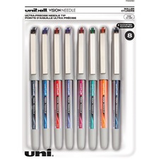 uniball™ Vision Needle Rollerball Pen - 0.7 mm Pen Point Size - 8 / Pack