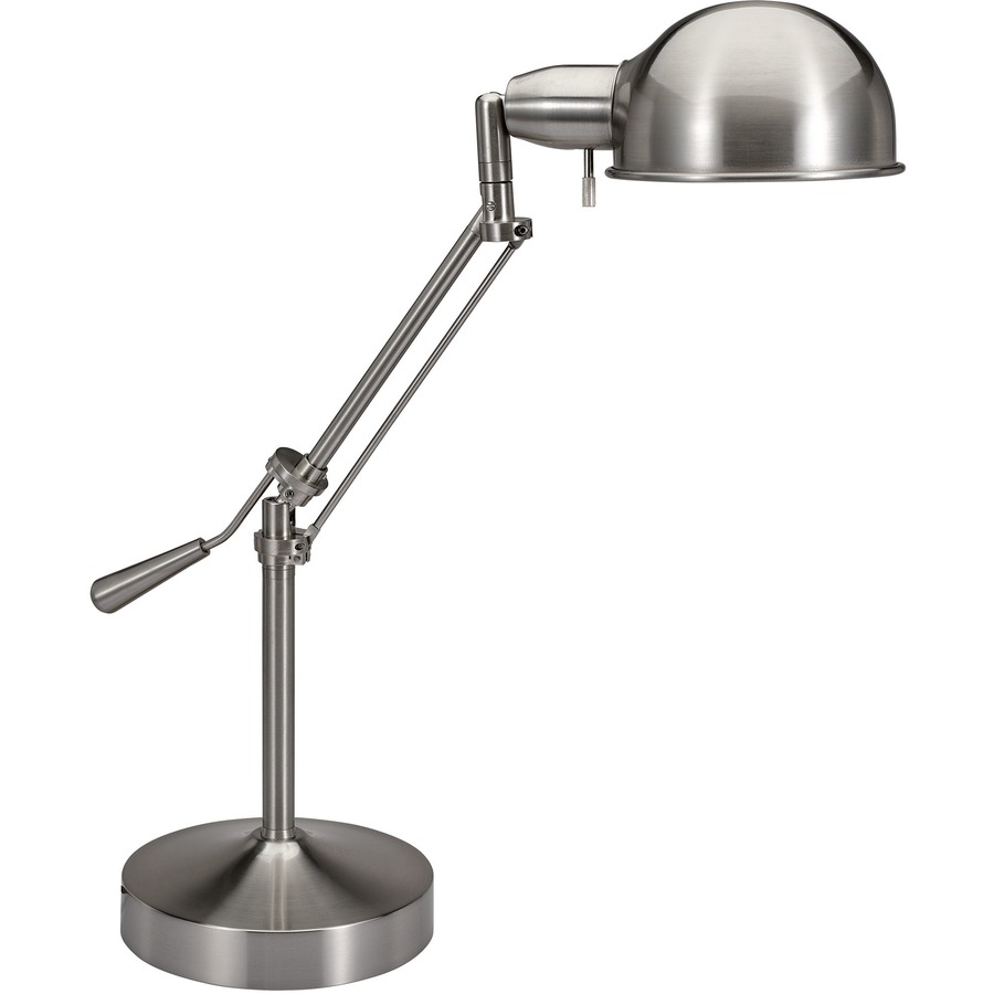 Honderd jaar chrysant Schuine streep VLUVS687372BN - Victory Light V-Light Tilt-arm Desk Lamp - 24" Height - 10  W LED Bulb - Brushed Nickel - Tilted Arm, Adjustable Shade - Metal - Desk  Mountable - Gray - for Desk, Indoor - Office Supply Hut