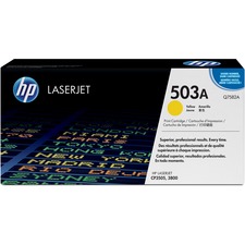 HP 503A (Q7582A) Original Laser Toner Cartridge - Single Pack - Yellow - 1 Each - 6000 Pages