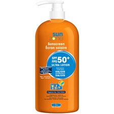 SunZone SPF 50+ Sunscreen Lotion 1 L - 025458 - Lotion - 1 L - SPF 50+ - Oxybenzone-free, UVA Protection, UVB Protection, Hypoallergenic, Paraben-free, Phthalates-free, Non-greasy, Water Resistant, Sweat Resistant - 1 Each