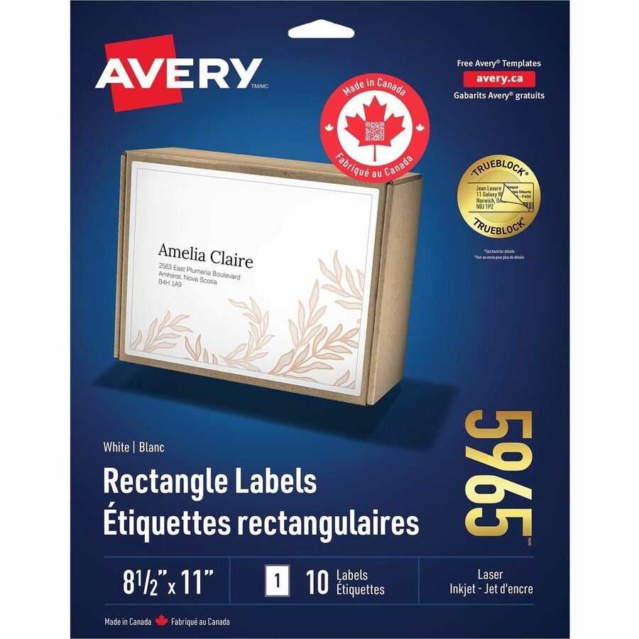 Tottk Label Avery® TrueBlock Multipurpose Label | Querney's Office Plus