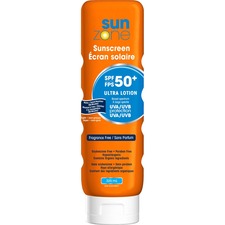 SunZone SPF 50+ Sunscreen Lotion 325 mL - 025453 - Lotion - 325 mL - SPF 50+ - Applicable on Body - Outdoor, Body - Sweat Resistant, Water Resistant, Non-greasy, Non-comedogenic, Phthalates-free, Paraben-free, Hypoallergenic, UVA Protection, UVB Protectio