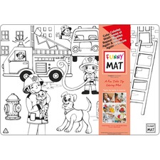 Funny Mat Drawing/Coloring Mat - Pen - 1 Each - Polypropylene