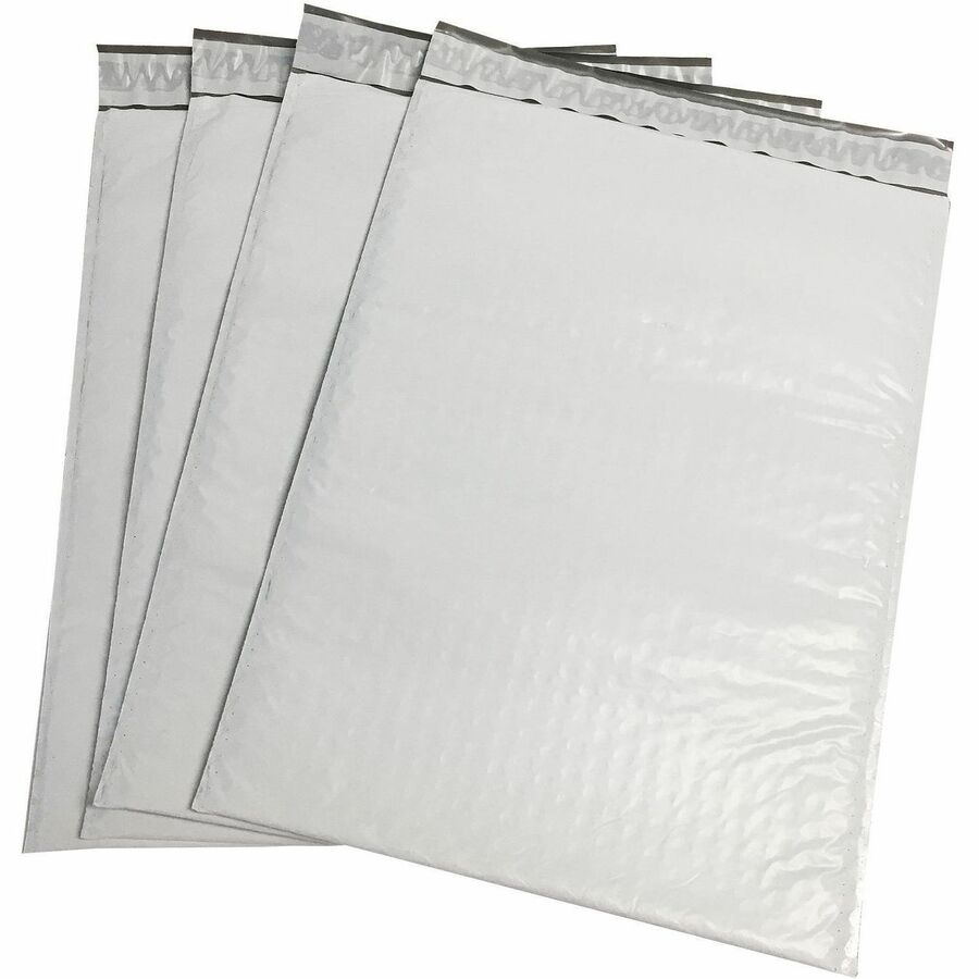Spicers Xpak Bubble Mailers - Mailing/Shipping - #7 - 14" (355.60 mm) Width x 19" (482.60 mm) Length - Self-sealing - White - Polyethylene - 50 / Box